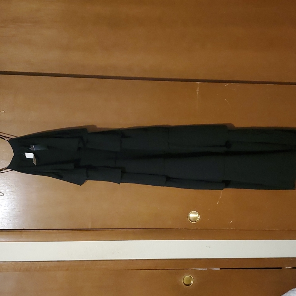 Black tiered maxi dress